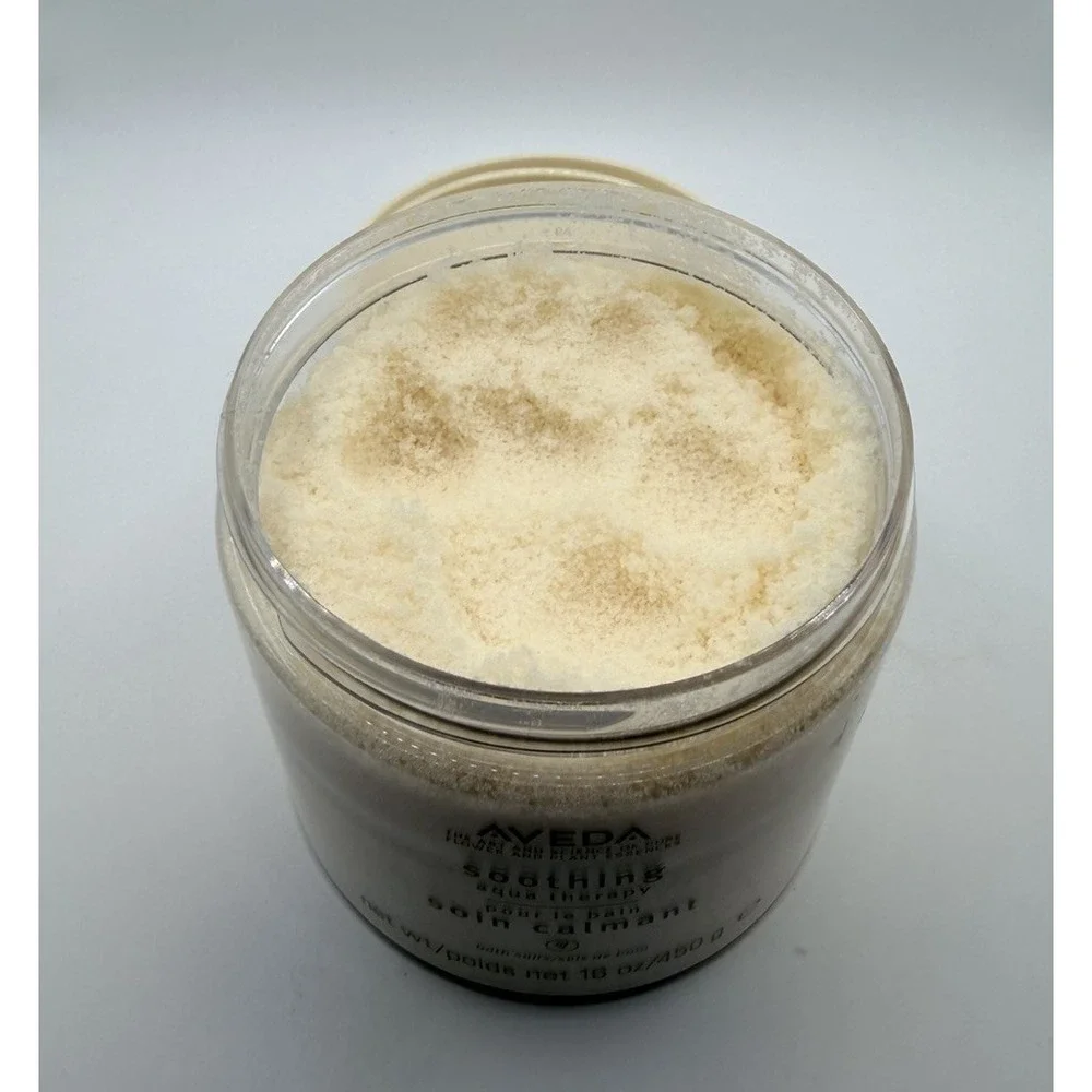 Aveda Soothing Aqua Therapy Bath Salts 16 Oz Large Size 90% Full